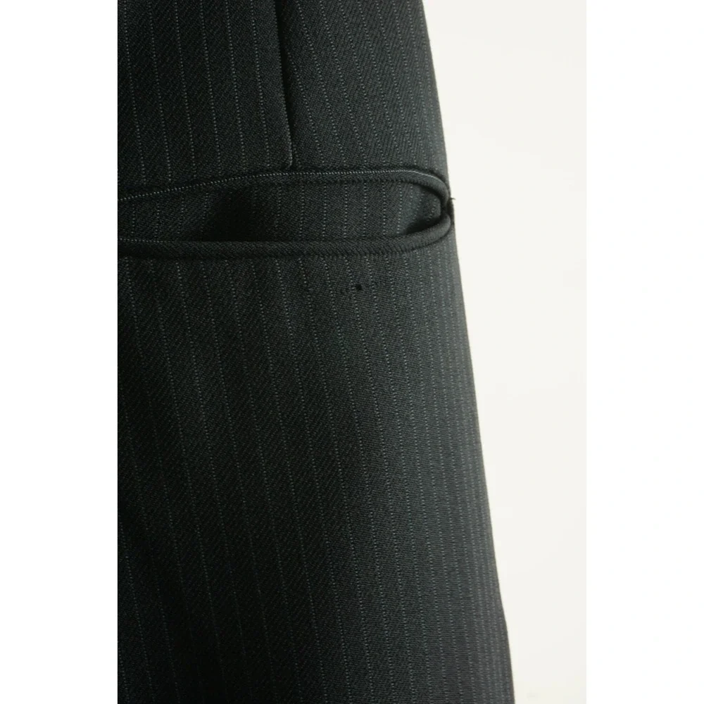 Vintage 70s US Union Made Performance Trousers Mens 36 x 30 Blue Striped Stretch